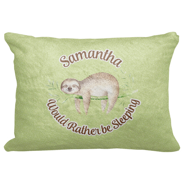 Custom Sloth Decorative Baby Pillowcase - 16"x12" (Personalized)