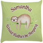 Sloth Decorative Pillow Case (Personalized)
