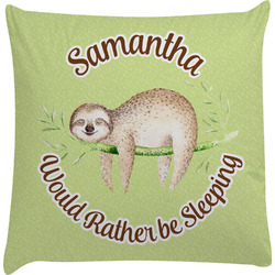 Sloth Decorative Pillow Case (Personalized)