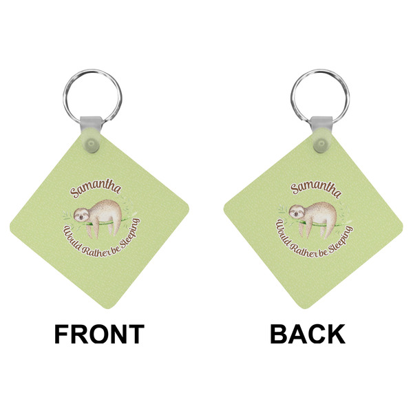 Sloth Diamond Keychain (Front + Back)