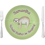 Sloth 10" Glass Lunch / Dinner Plates - Single or Set (Personalized)