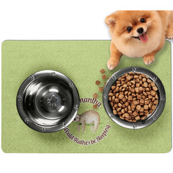 Sloth Dog Food Mat - Small w/ Name or Text