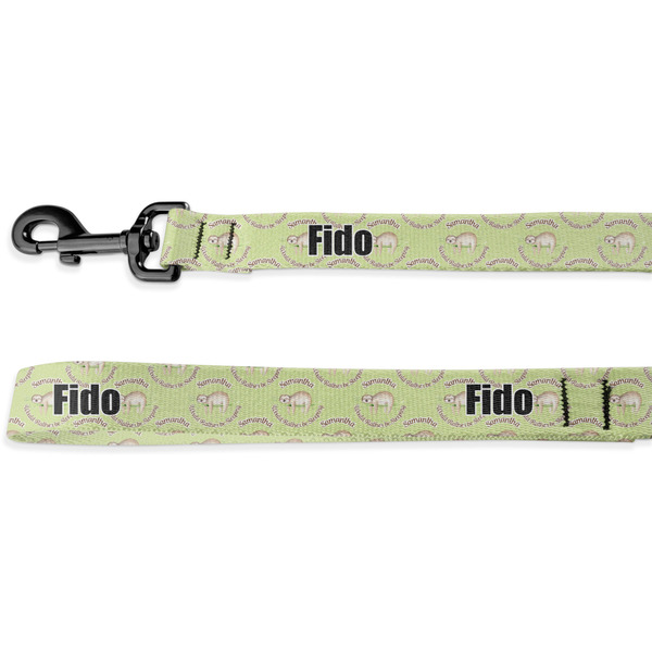 Custom Sloth Deluxe Dog Leash - 4 ft (Personalized)