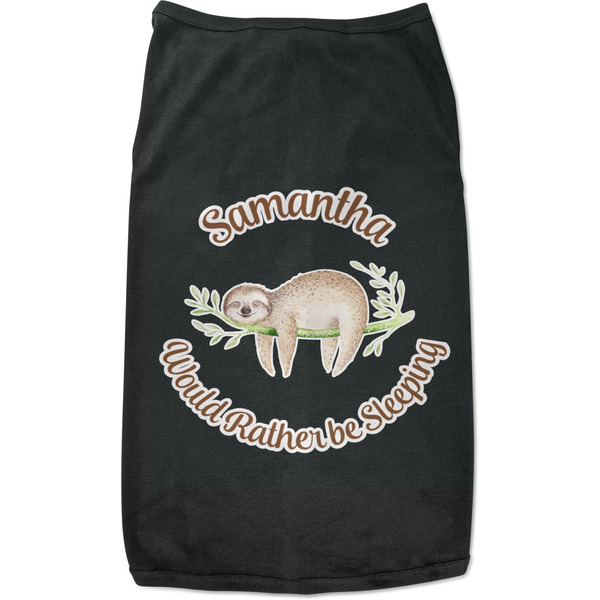 Custom Sloth Black Pet Shirt - L (Personalized)