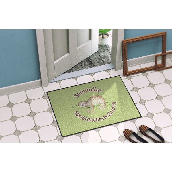 Sloth Door Mat Lifestyle