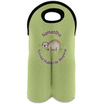 Sloth Wine Tote Bag (2 Bottles) (Personalized)
