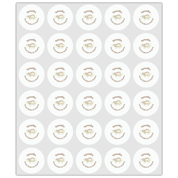 Sloth Drink Topper - XSmall - Set of 30