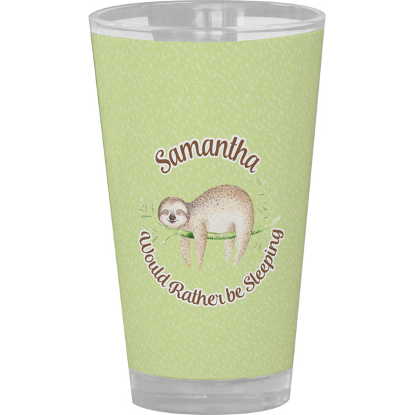 Custom Sloth Pint Glass - Full Color (Personalized)