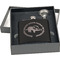 Sloth Engraved Black Flask Gift Set