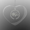 Sloth Engraved Glass Ornaments - Heart