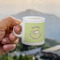Sloth Espresso Cup - 3oz LIFESTYLE (new hand)