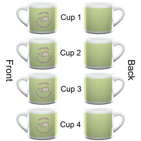 Sloth Espresso Cup - 6oz (Double Shot Set of 4) APPROVAL