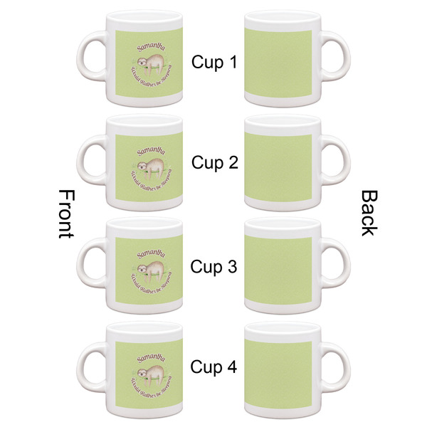 Sloth Espresso Cup Set of 4 - Apvl