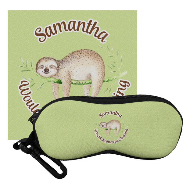 Custom Sloth Eyeglass Case & Cloth (Personalized)