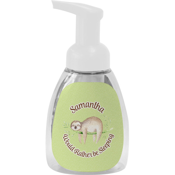 Custom Sloth Foam Soap Bottle - White (Personalized)