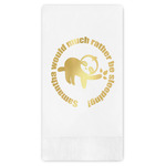 Sloth Guest Napkins - Foil Stamped (Personalized)