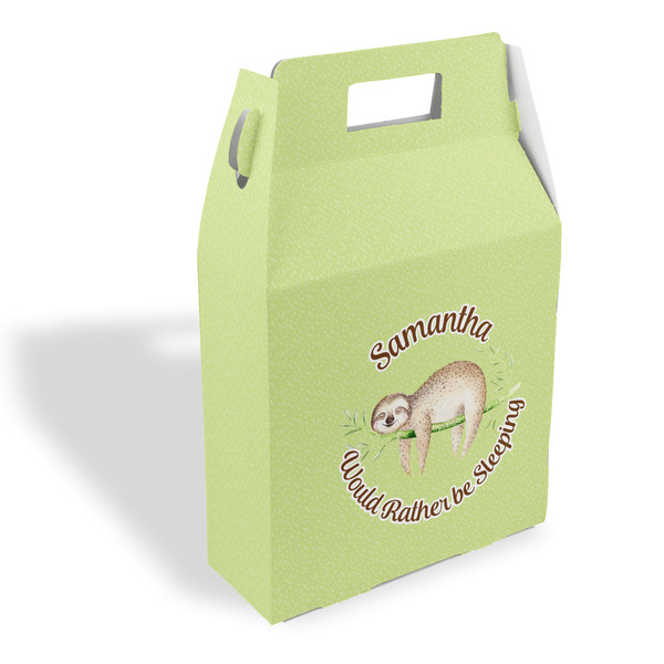Custom Sloth Gable Favor Box (Personalized)