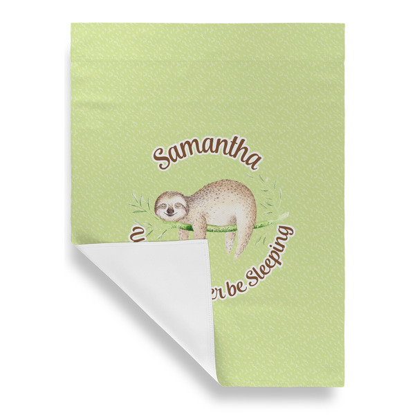 Sloth Garden Flags - Large - Single Sided - FRONT FOLDED