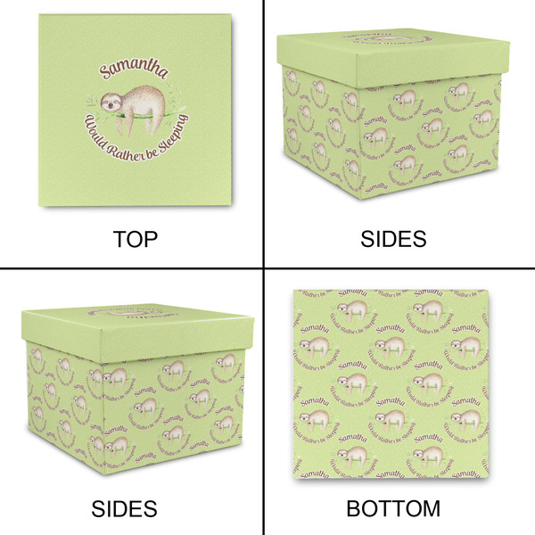 Sloth Gift Boxes with Lid - Canvas Wrapped - X-Large - Approval