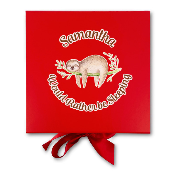 Sloth Gift Boxes with Magnetic Lid - Red - Approval