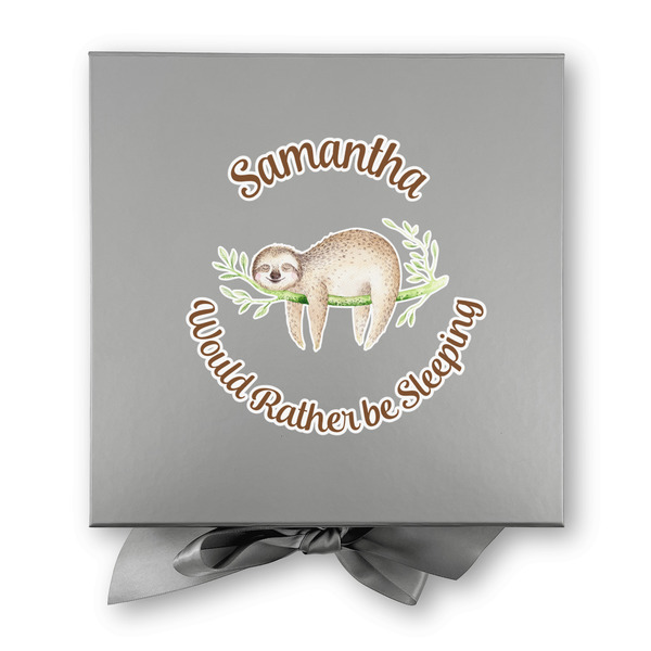 Sloth Gift Boxes with Magnetic Lid - Silver - Approval