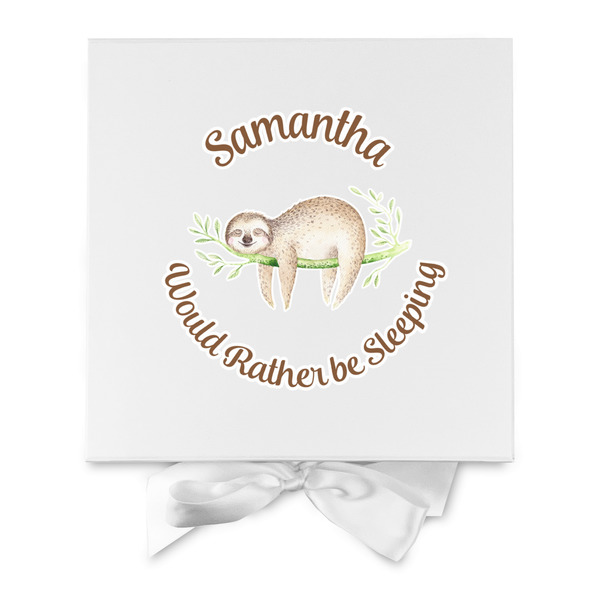 Sloth Gift Boxes with Magnetic Lid - White - Approval