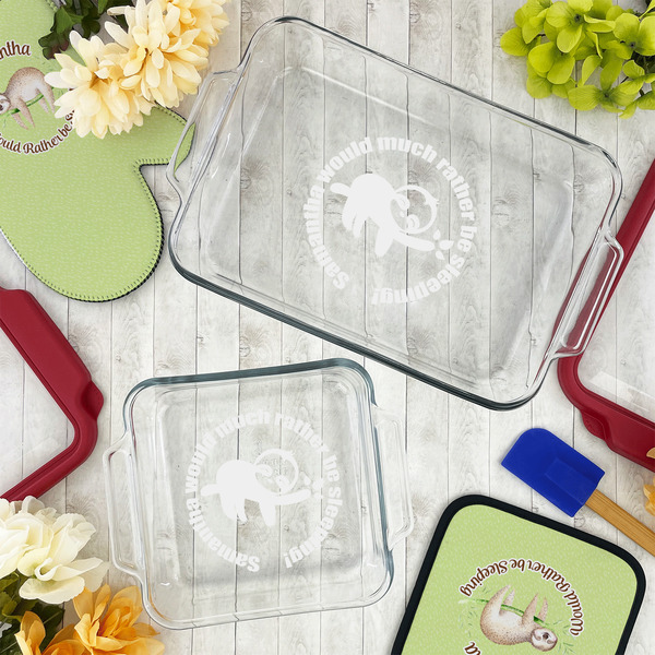 Sloth Glass Baking Dish Set - LIFESTYLE