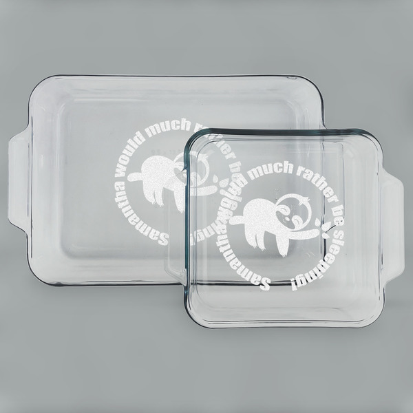 Sloth Glass Baking Dish Set - MAIN (set)