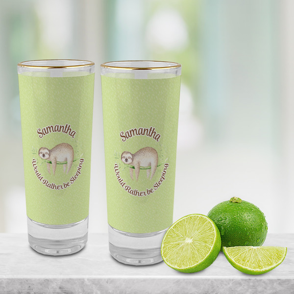Sloth Glass Shot Glass - 2 oz - LIFESTYLE