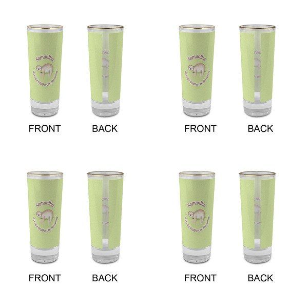 Sloth Glass Shot Glass - 2 oz - Set of 4 - APPROVAL