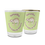 Sloth Glass Shot Glass - 1.5 oz (Personalized)