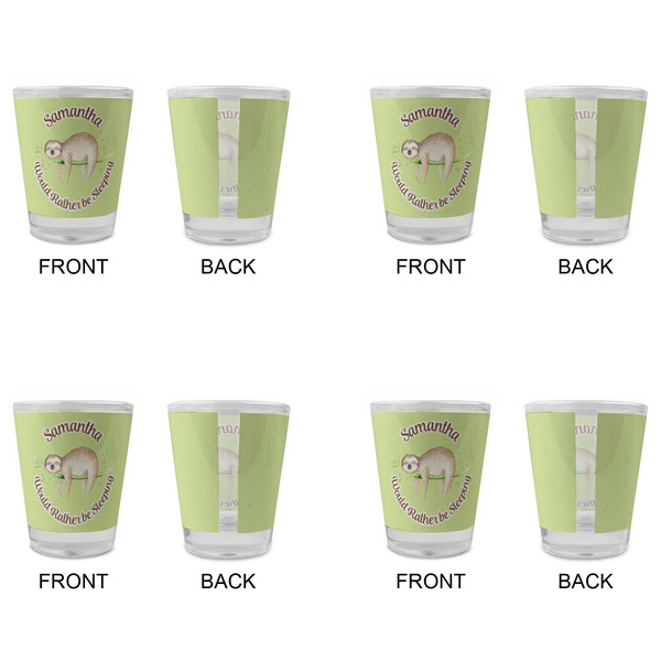 Sloth Glass Shot Glass - Standard - Set of 4 - APPROVAL