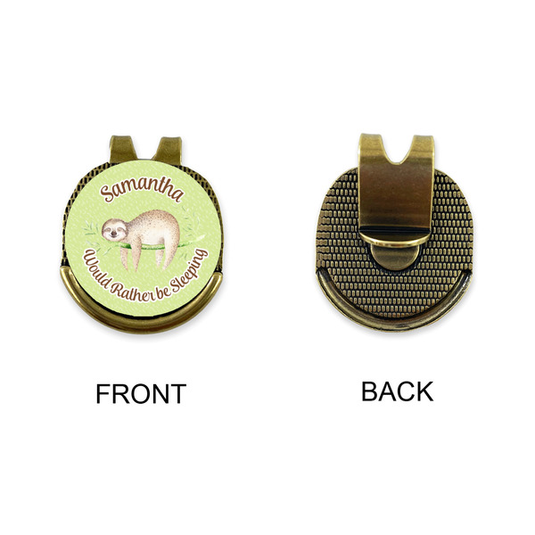 Sloth Golf Ball Hat Clip Marker - Apvl - GOLD