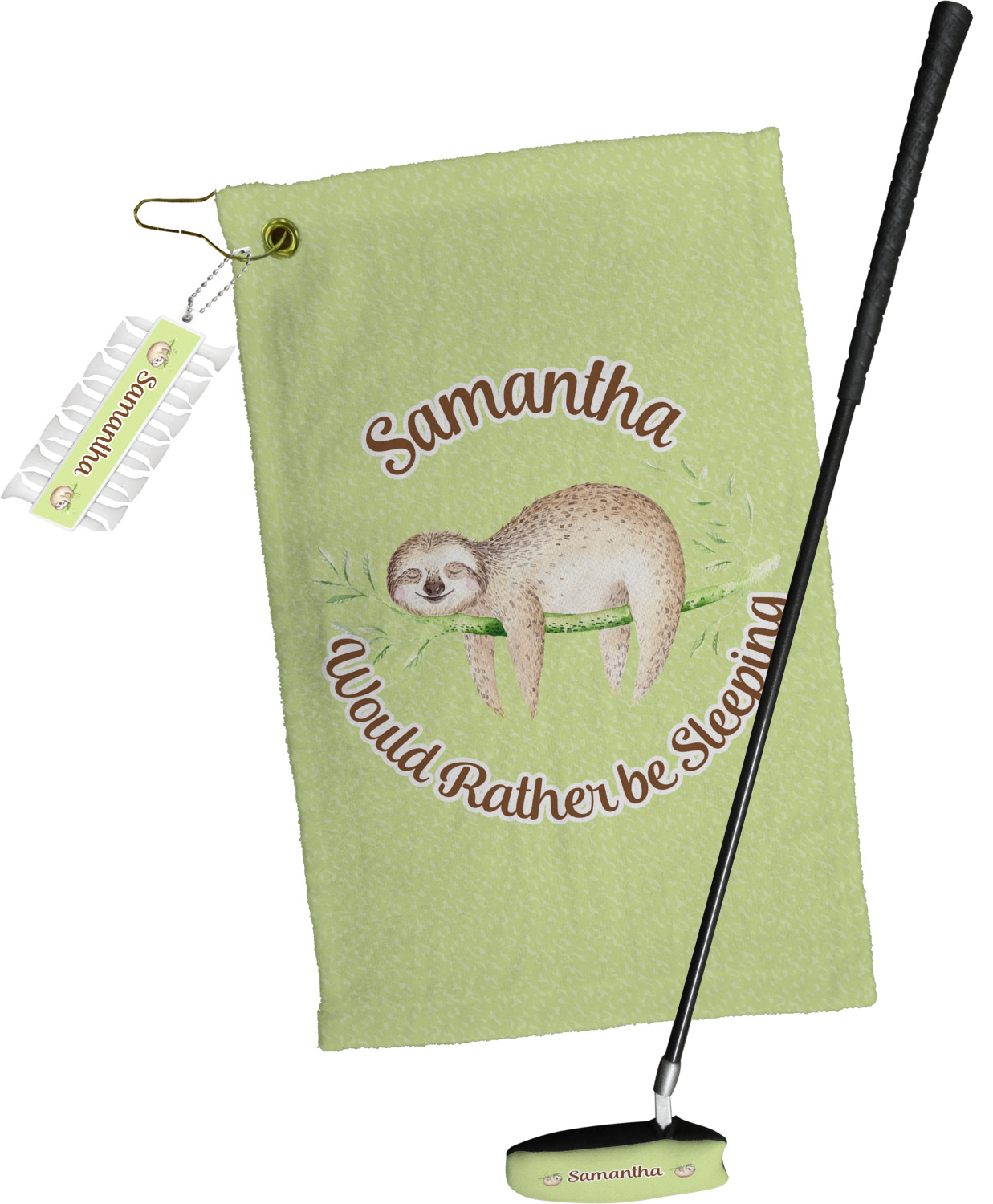 Sloth Golf Towel Gift Set (Personalized) YouCustomizeIt