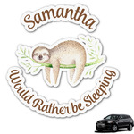 Sloth Graphic Car Decal (Personalized)