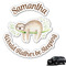 Sloth Graphic Car Decal