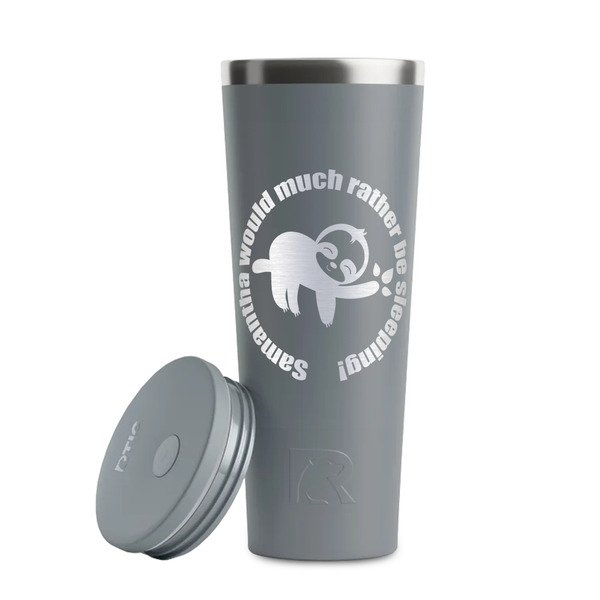 Sloth Grey RTIC Everyday Tumbler - 28 oz. - Lid Off