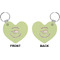 Sloth Heart Keychain (Front + Back)