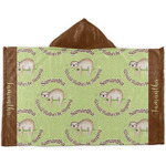 Sloth Kids Hooded Towel (Personalized)