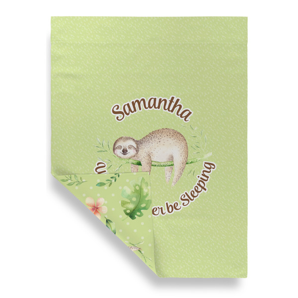 Sloth House Flags - Double Sided - FRONT FOLDED