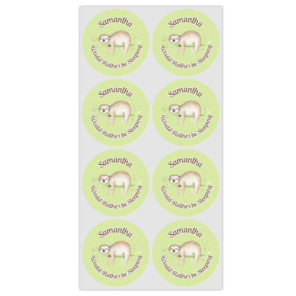 Sloth Icing Circle - Medium - Set of 8