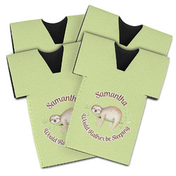 Sloth Jersey Bottle Cooler - Set of 4 (Personalized)