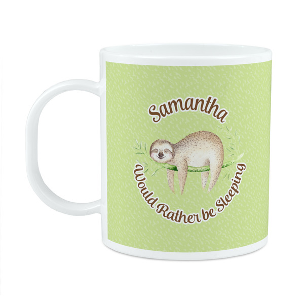 Custom Sloth Plastic Kids Mug (Personalized)