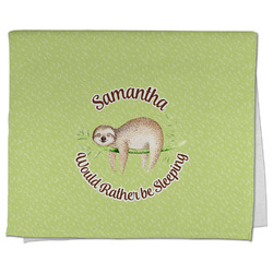 Sloth Kitchen Towel - Poly Cotton w/ Name or Text