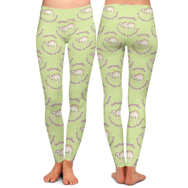 Sloth Ladies Leggings - Front and Back