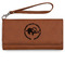 Sloth Ladies Wallet - Leather - Rawhide - Front View