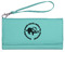 Sloth Ladies Leatherette Wallet - Laser Engraved- Teal (Personalized)