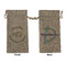 Sloth Large Burlap Gift Bags - Front & Back