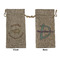 Sloth Large Burlap Gift Bag - Front & Back (Personalized)