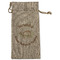 Sloth Large Burlap Gift Bags - Front
